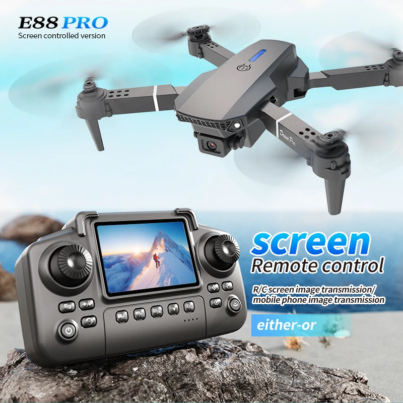 Drone Vera Rc - Professionele E88 PRO Drone met scherm,