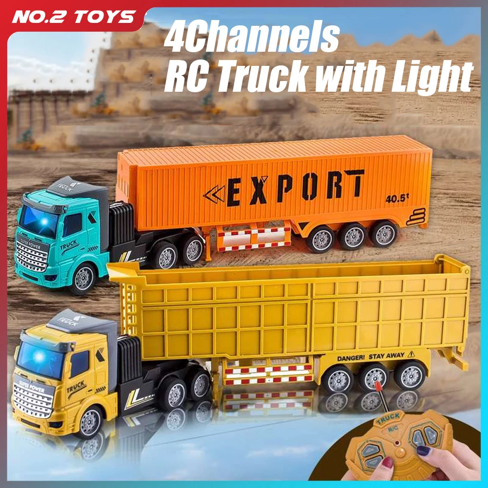 Drone Or Rc Car - 1/48 RC Container Truck Speelgoed Kinderen