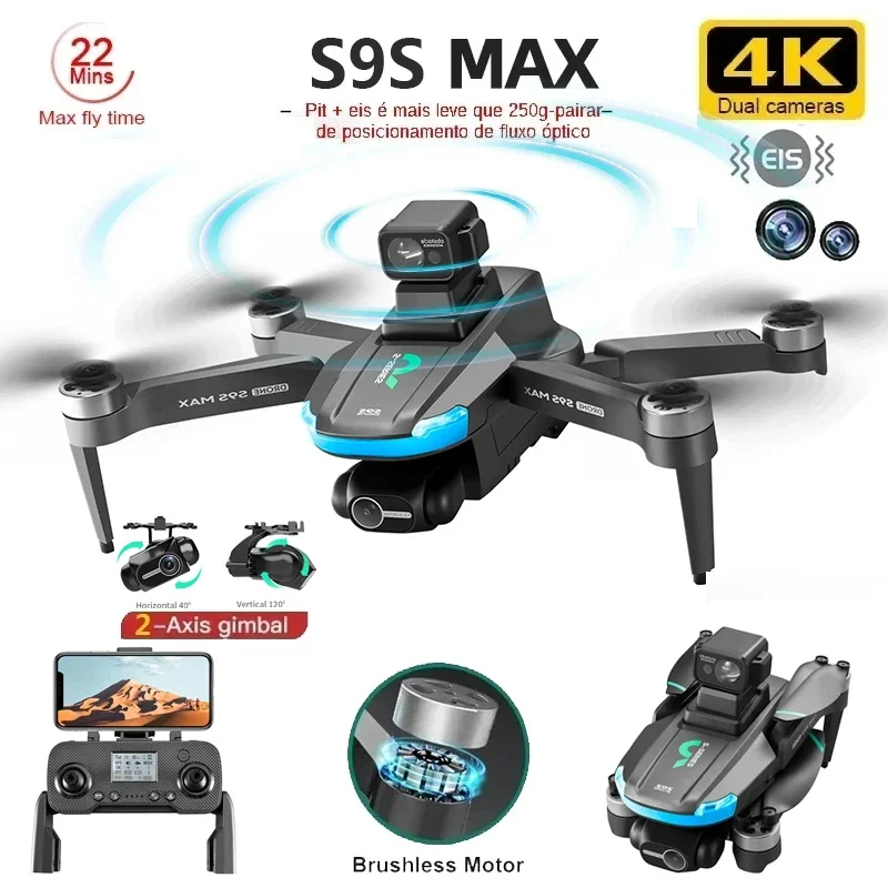 Drone Rc Helicopter With Camera - NIEUWE S9S MAX MINI Drone 4K