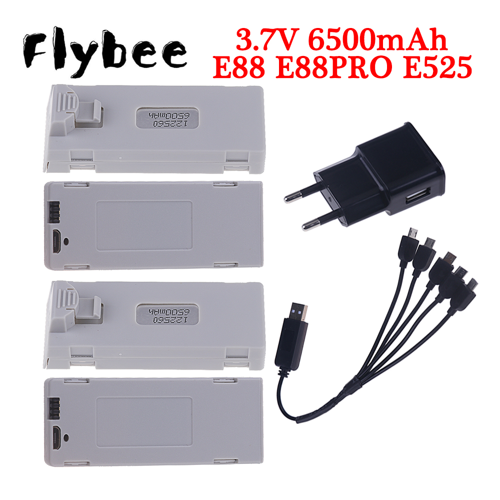 Analog Fpv Transmitter - Originele E88 Batterij 3.7V 6500Mah Lipo