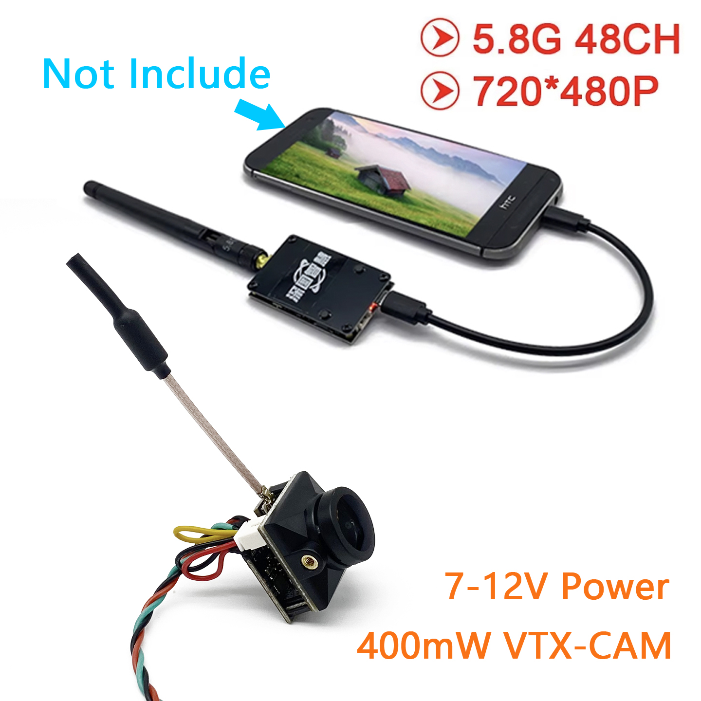 Analog Fpv Transmitter - SLONWAKE 5.8G Analoge UVC OTG-ontvanger voor