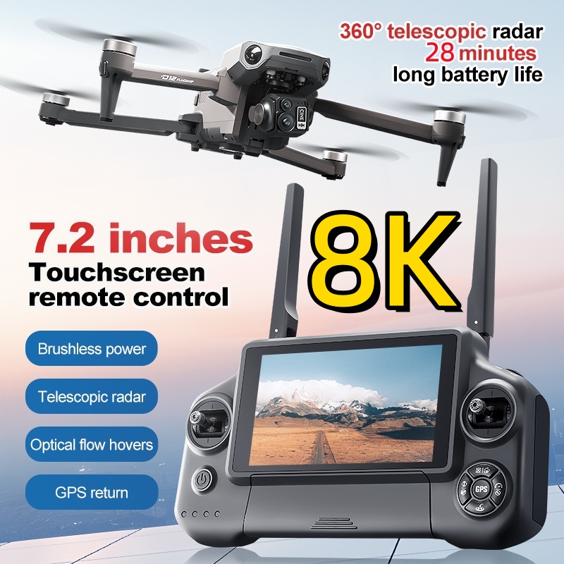 8K 3-assige Gimbal Brushless 7 - Drone Rc Helicopter With Camera recensie en prijs