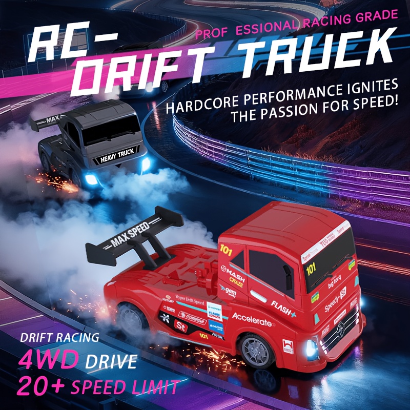 1:24 4WD RC Drift Truck met LE - Drone Or Rc Car recensie en prijs